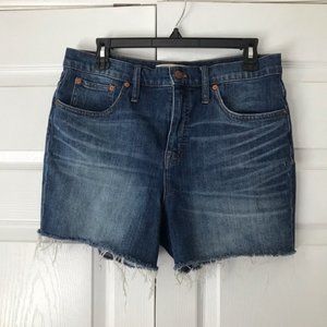 Madewell Hi Rise Medium Wash Denim Jean Shorts